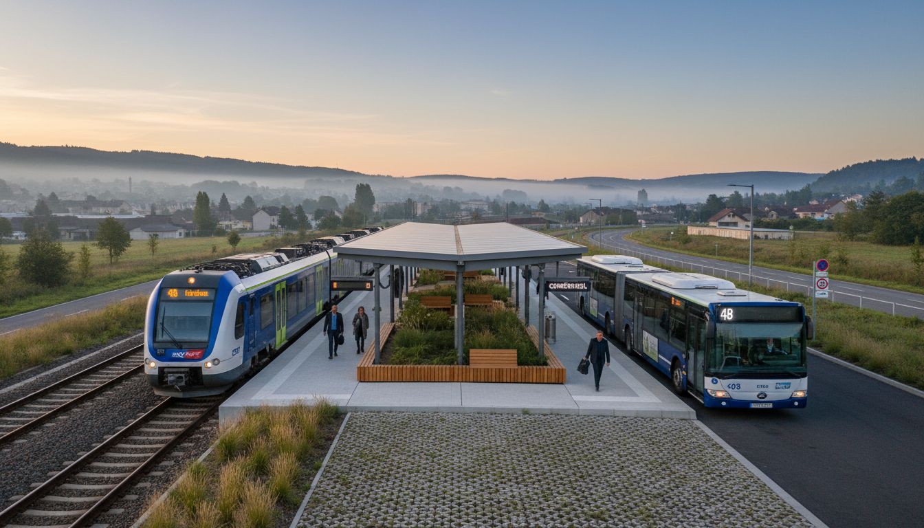 Comment une halte discrète réorganise les correspondances bus-train en milieu périurbain