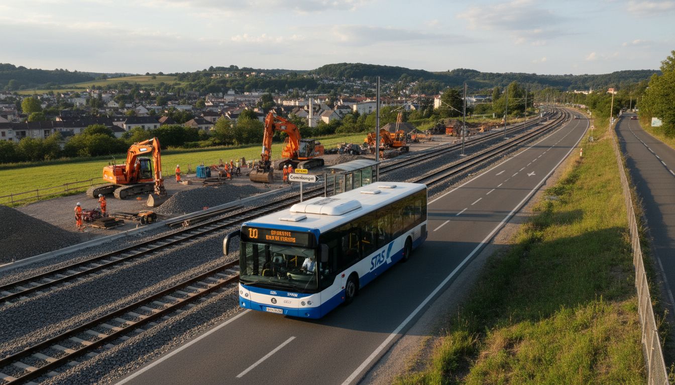 Perturbations attendues et navettes de substitution pour les correspondances locales pendant les travaux ferroviaires